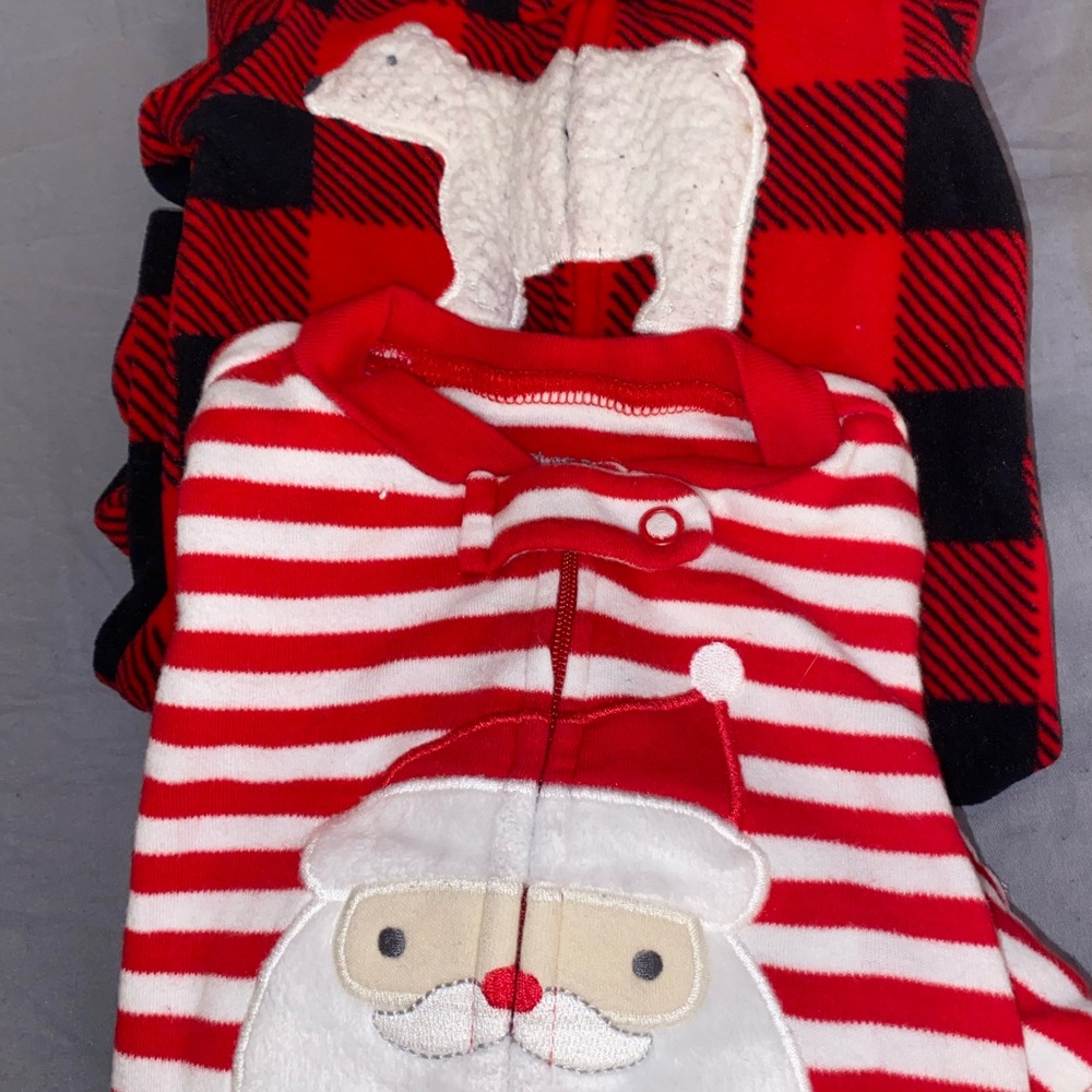Christmas pajamas size 3 months